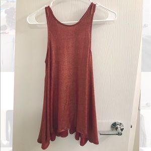 Red Shimmer Blouse